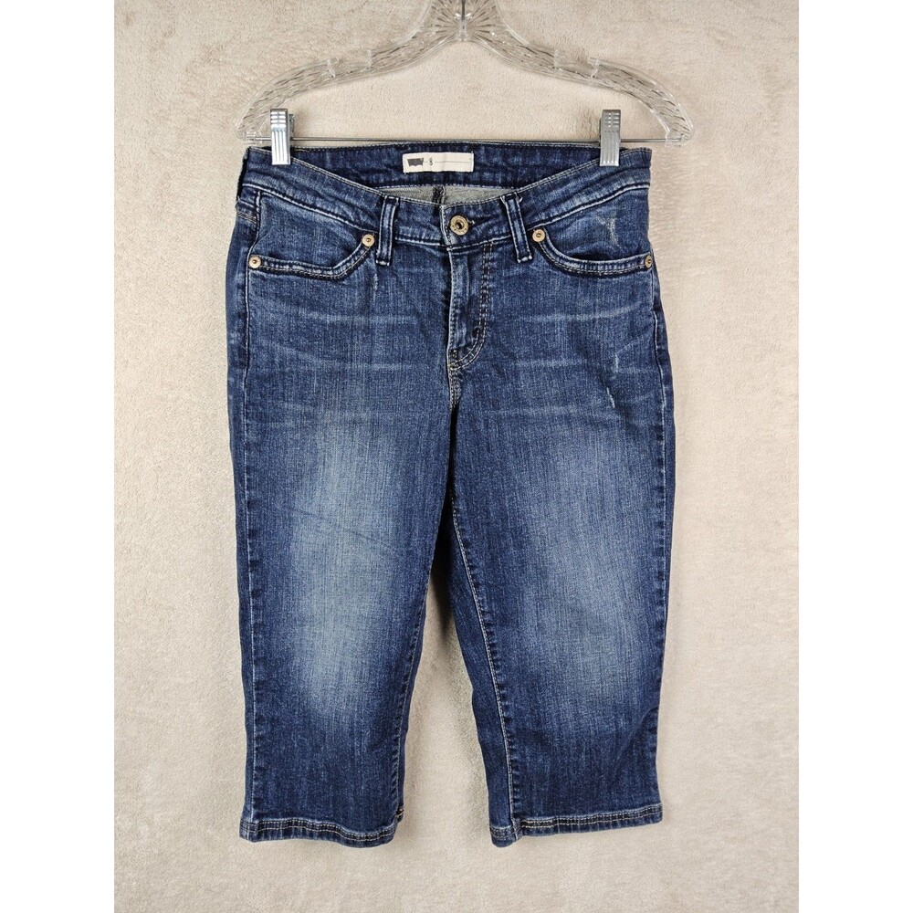 Levi's Women's Denim Capri Cropped Medium Wash Jeans Size 8